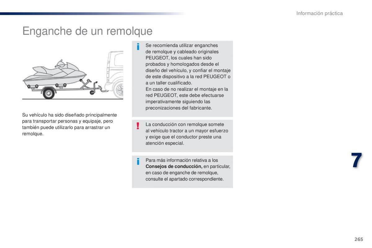 Peugeot Traveller manual del propietario / page 267