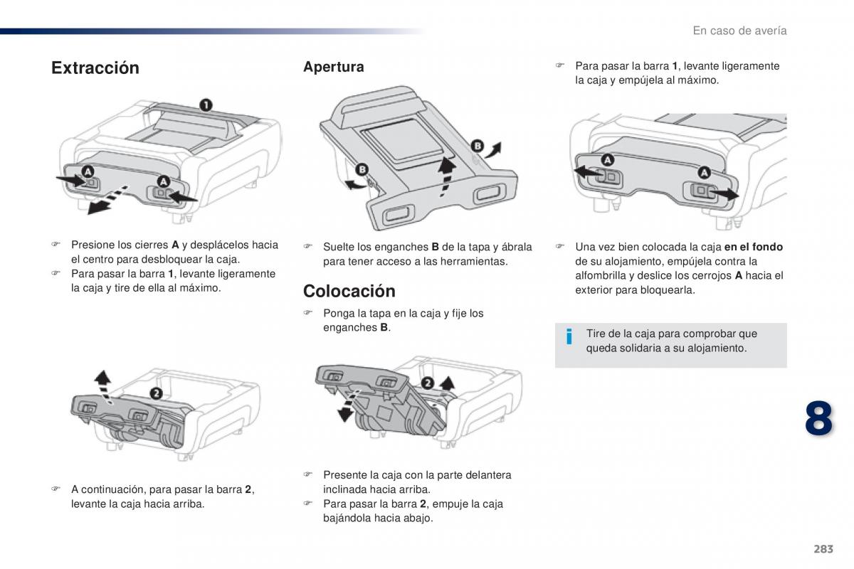 Peugeot Traveller manual del propietario / page 285