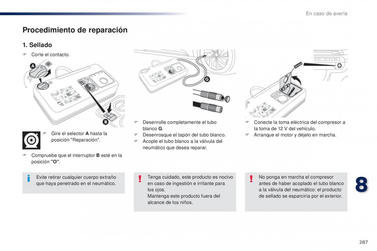 Peugeot Traveller manual del propietario / page 289