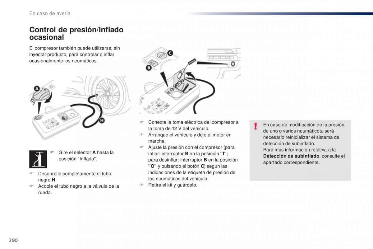 Peugeot Traveller manual del propietario / page 292