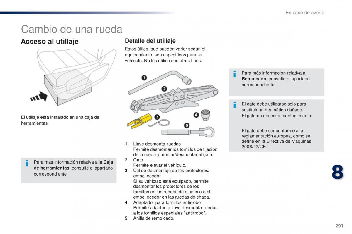 Peugeot Traveller manual del propietario / page 293