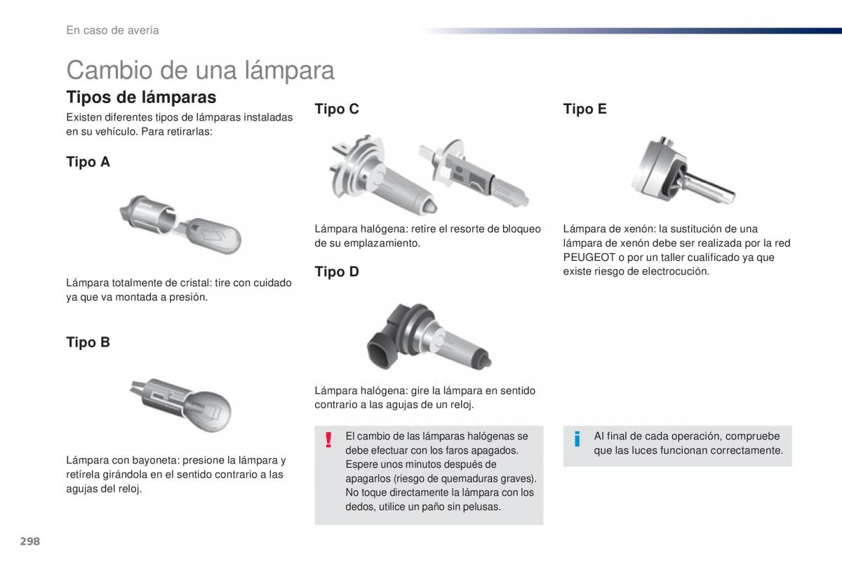 Peugeot Traveller manual del propietario / page 300