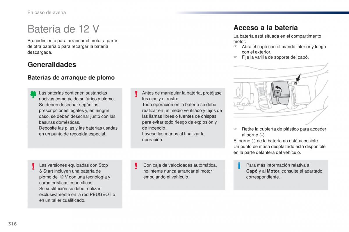 Peugeot Traveller manual del propietario / page 318