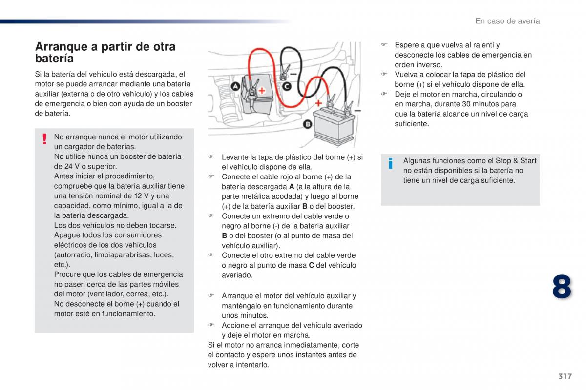 Peugeot Traveller manual del propietario / page 319