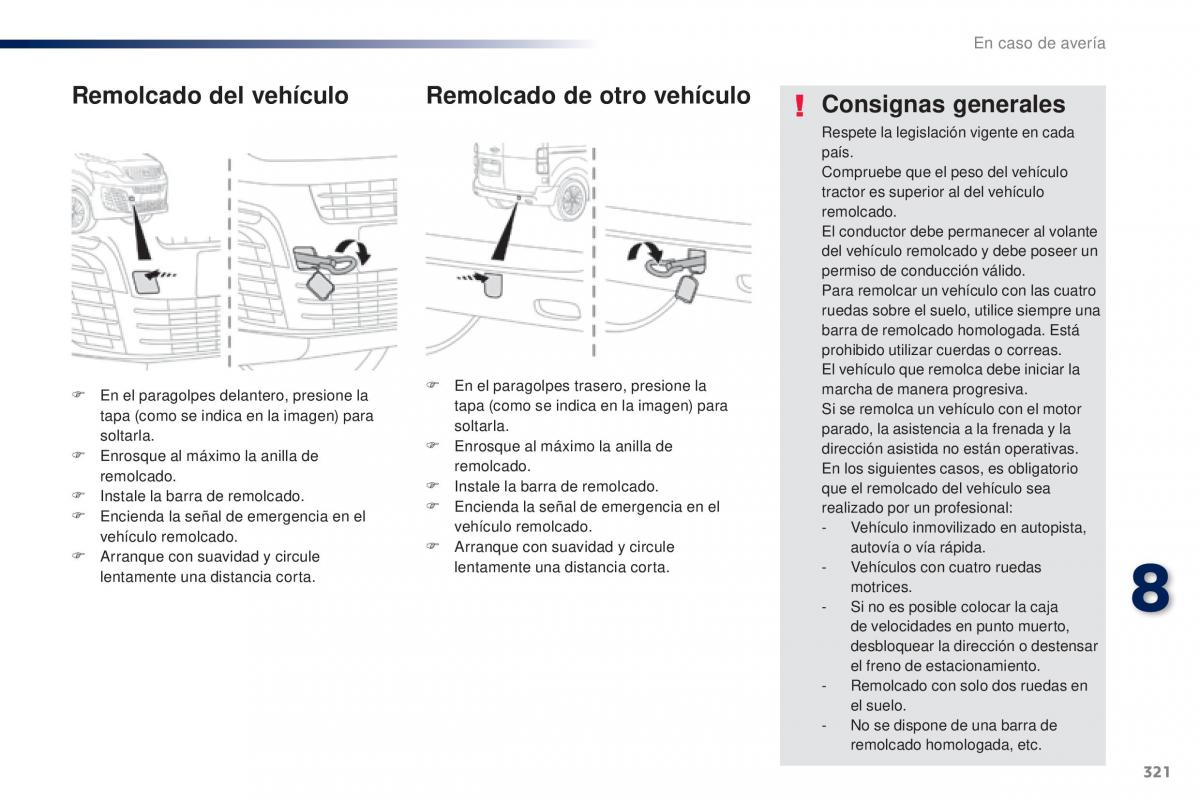 Peugeot Traveller manual del propietario / page 323