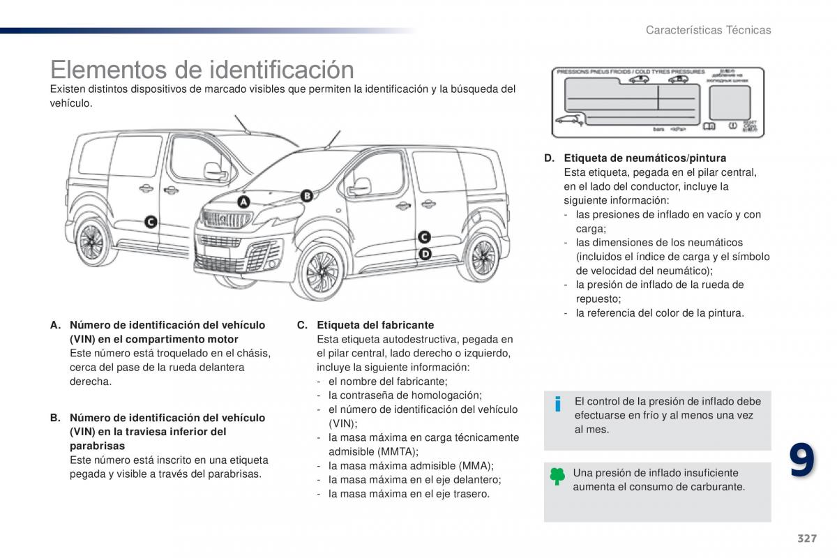 Peugeot Traveller manual del propietario / page 329