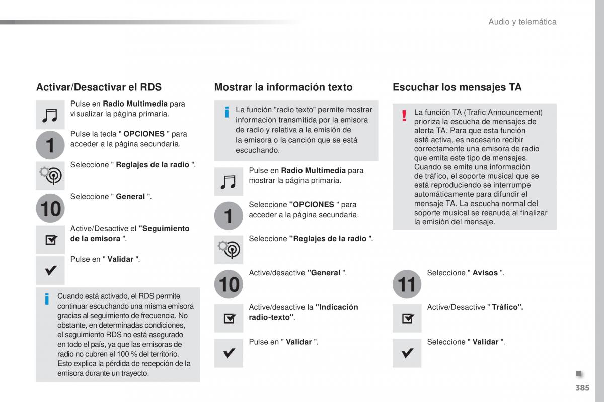 Peugeot Traveller manual del propietario / page 387