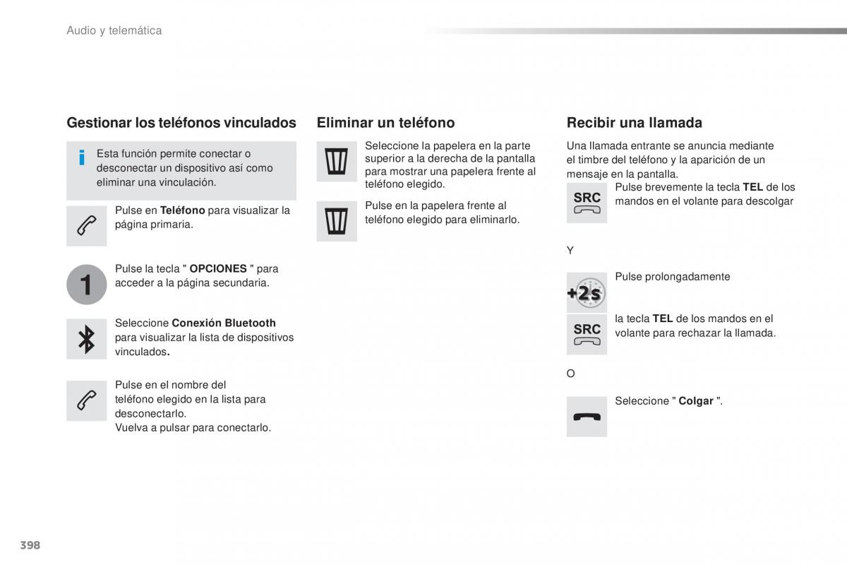 Peugeot Traveller manual del propietario / page 400