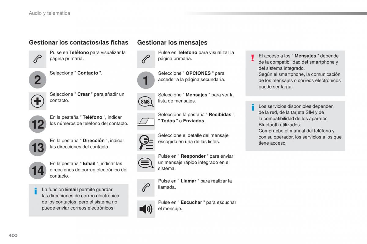 Peugeot Traveller manual del propietario / page 402