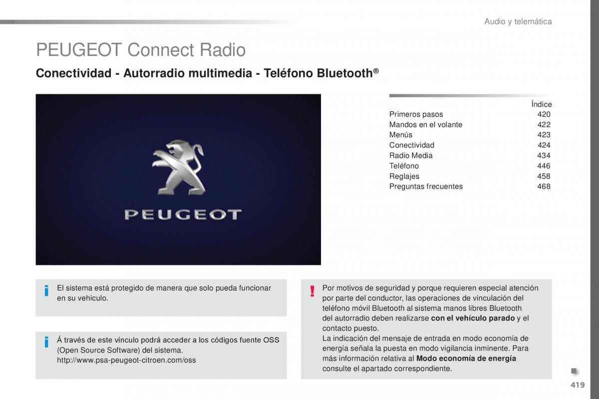 Peugeot Traveller manual del propietario / page 421