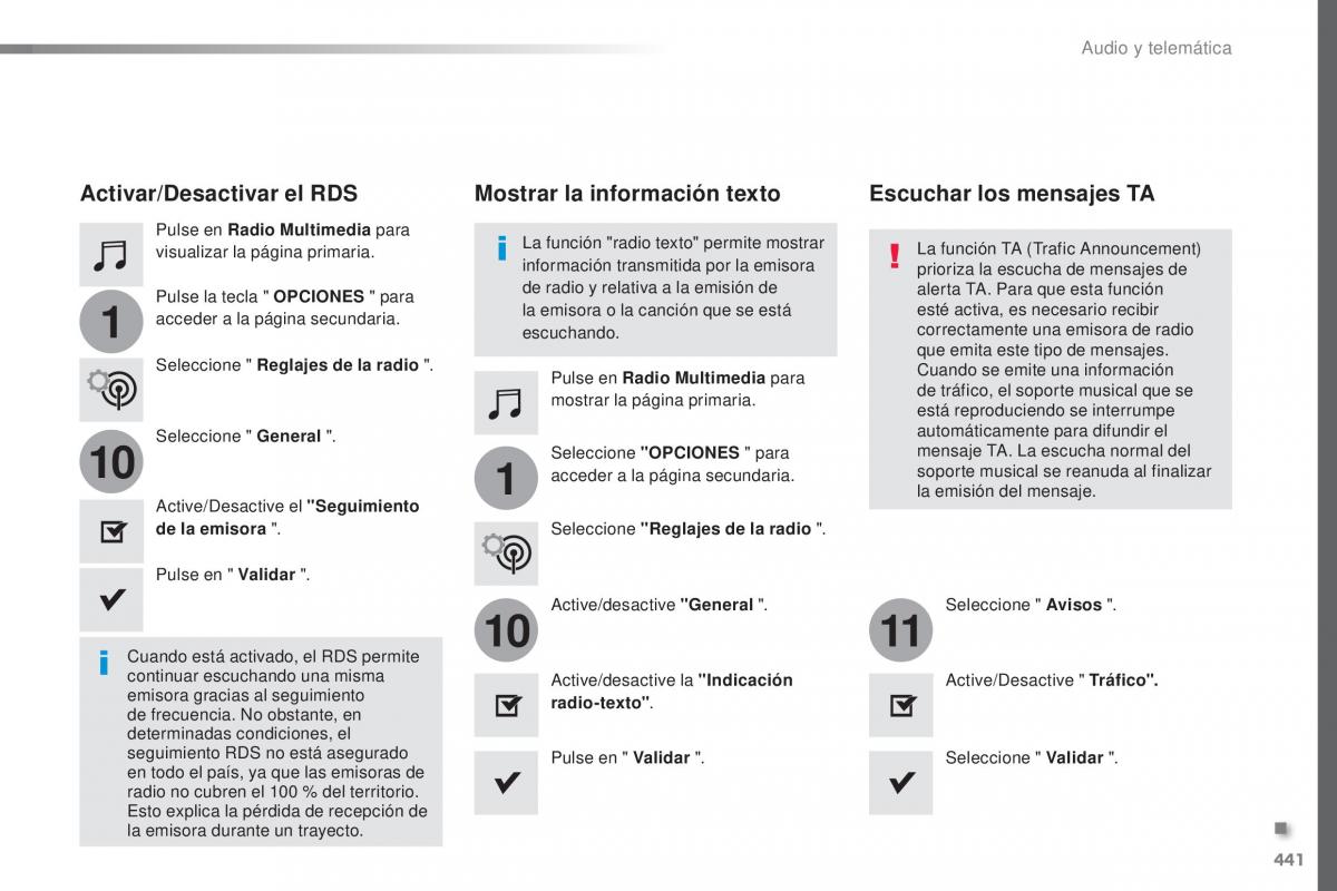 Peugeot Traveller manual del propietario / page 443