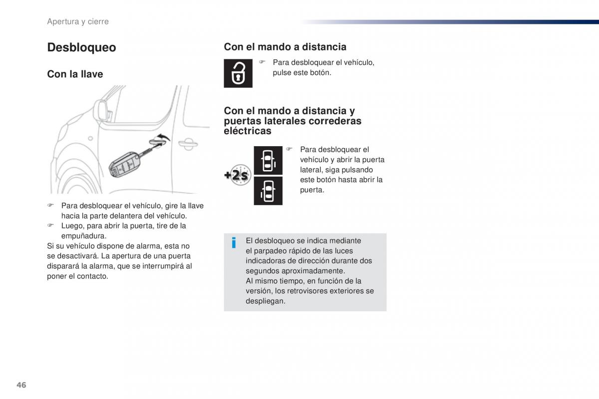 Peugeot Traveller manual del propietario / page 48