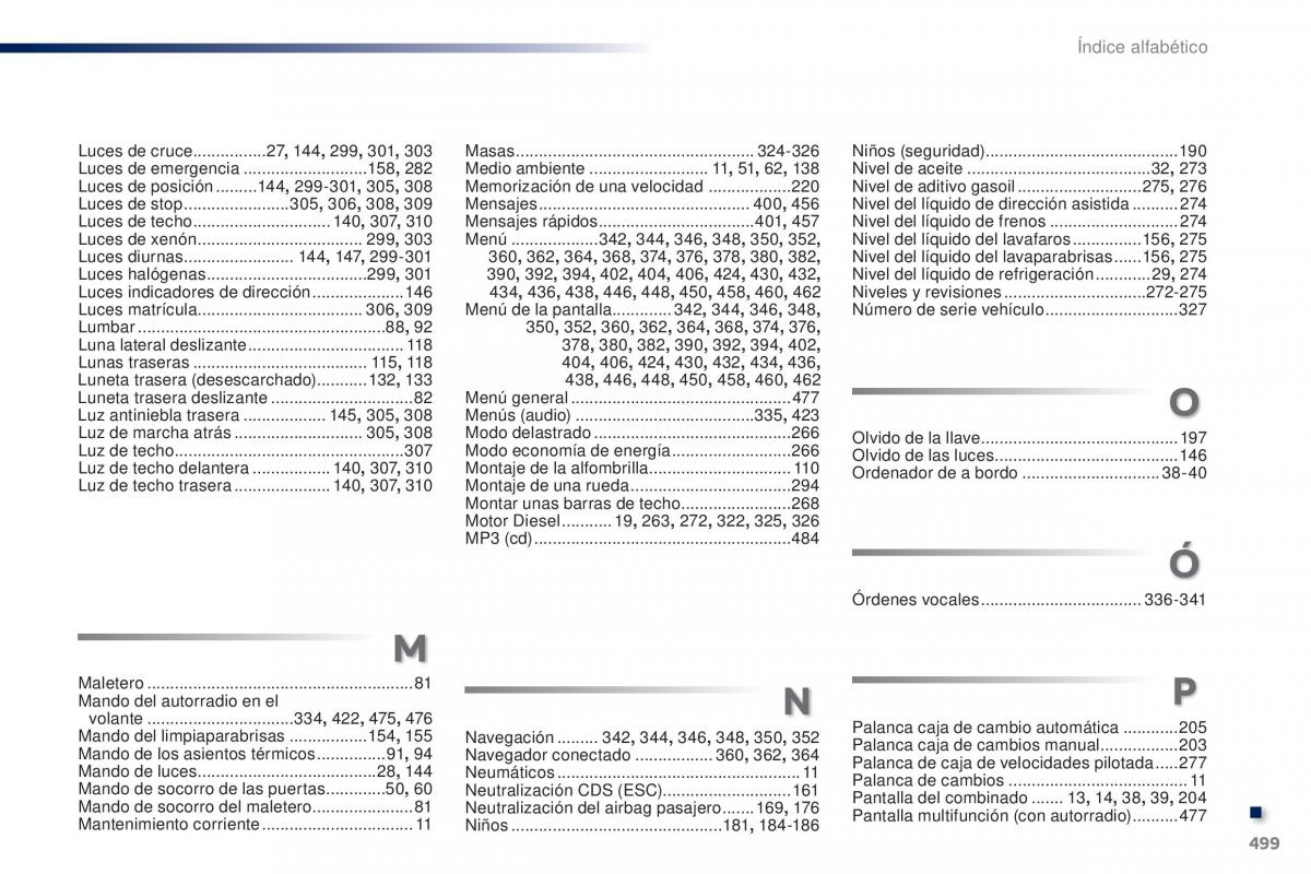 Peugeot Traveller manual del propietario / page 501