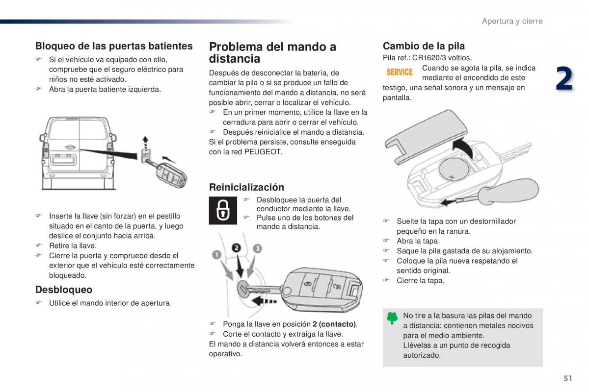 Peugeot Traveller manual del propietario / page 53