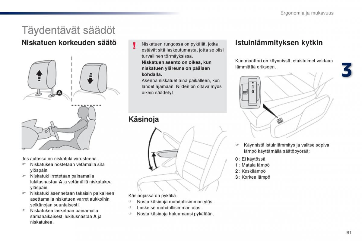 Peugeot Traveller omistajan kasikirja / page 93