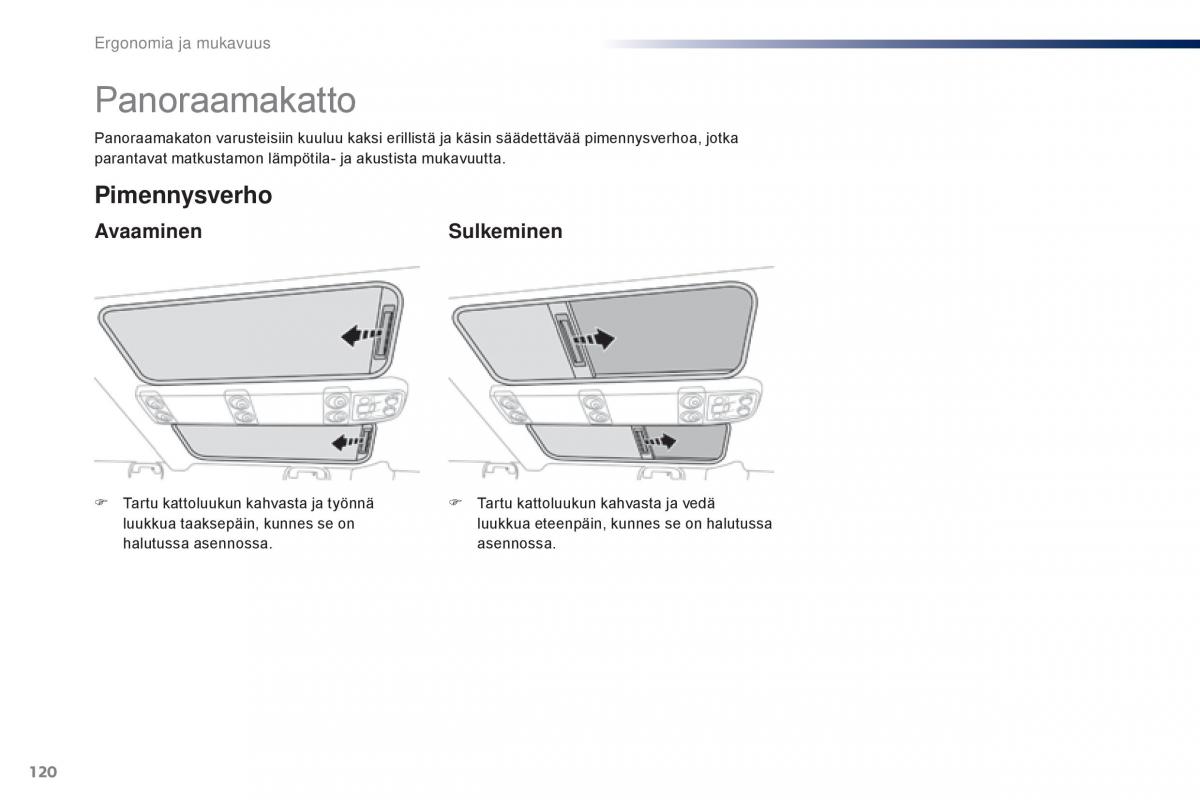 Peugeot Traveller omistajan kasikirja / page 122