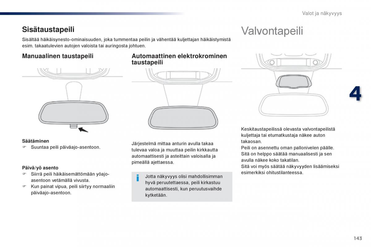 Peugeot Traveller omistajan kasikirja / page 145