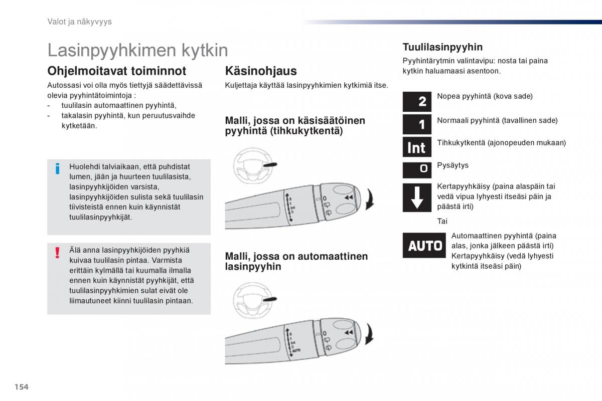 Peugeot Traveller omistajan kasikirja / page 156