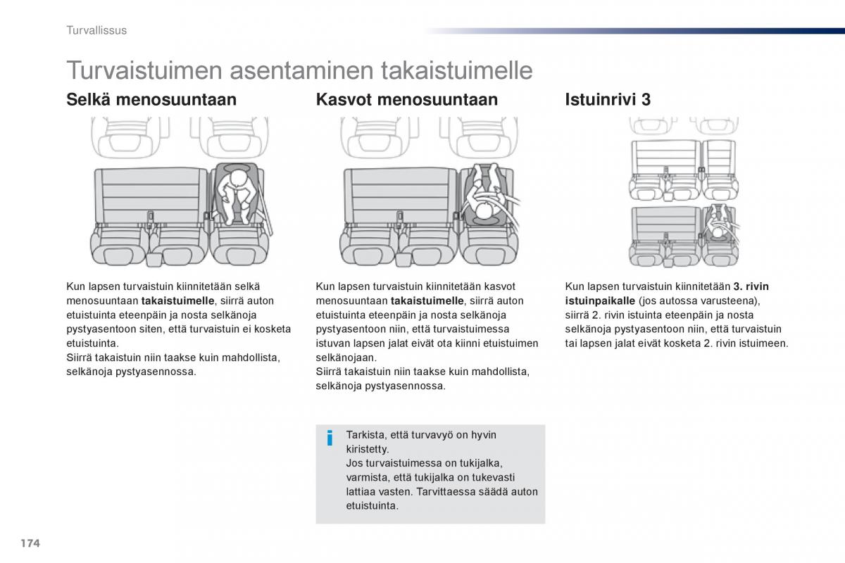 Peugeot Traveller omistajan kasikirja / page 176