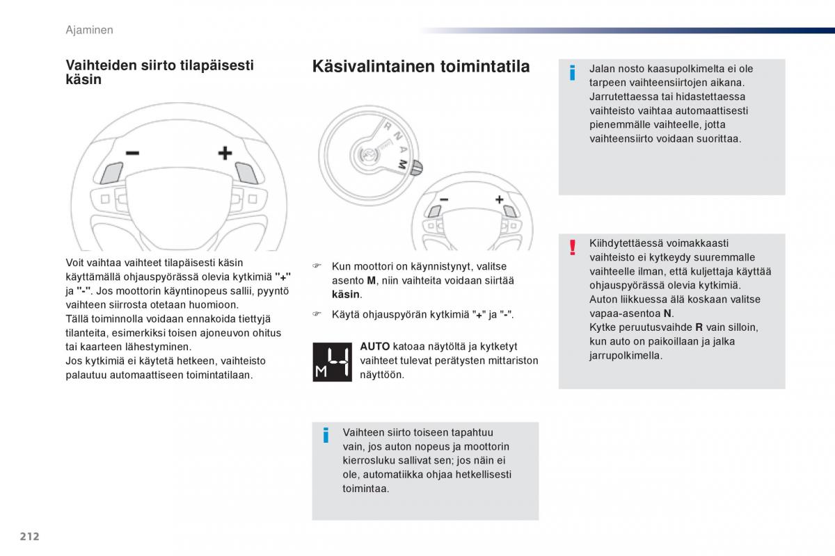 Peugeot Traveller omistajan kasikirja / page 214