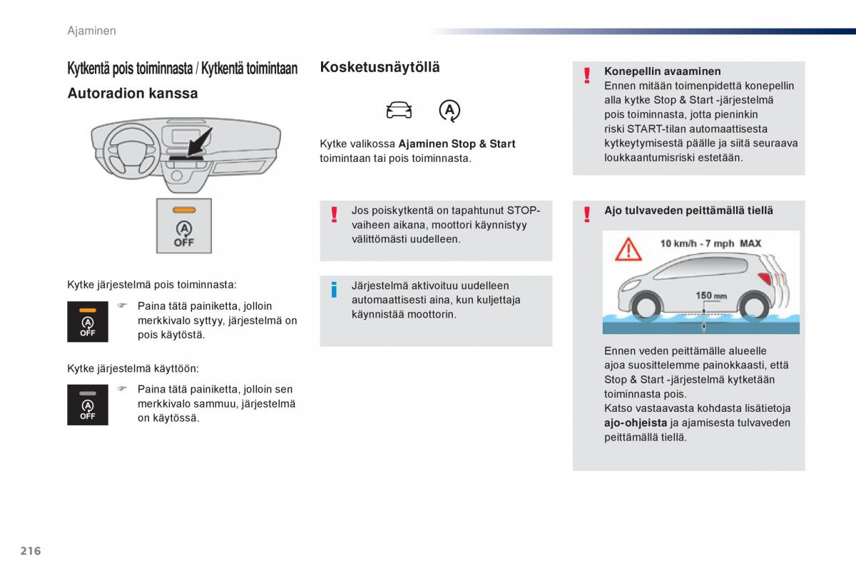 Peugeot Traveller omistajan kasikirja / page 218