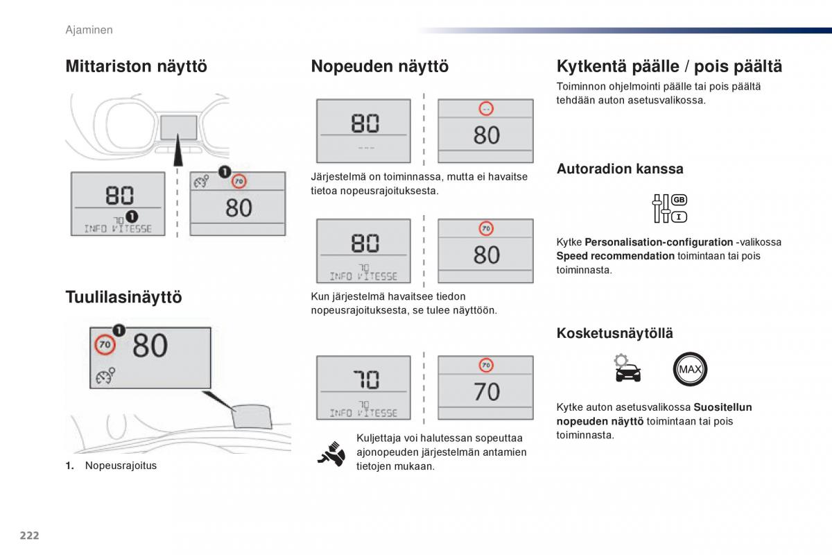 Peugeot Traveller omistajan kasikirja / page 224