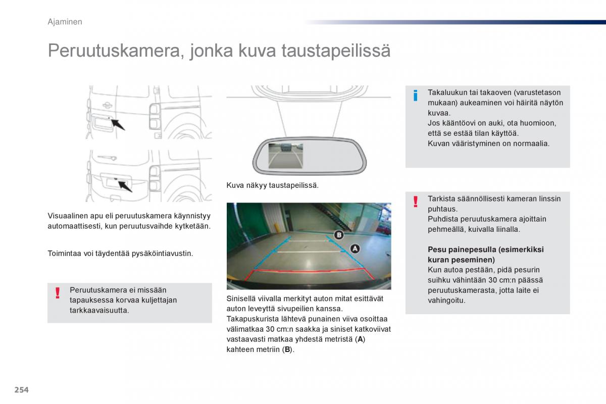 Peugeot Traveller omistajan kasikirja / page 256