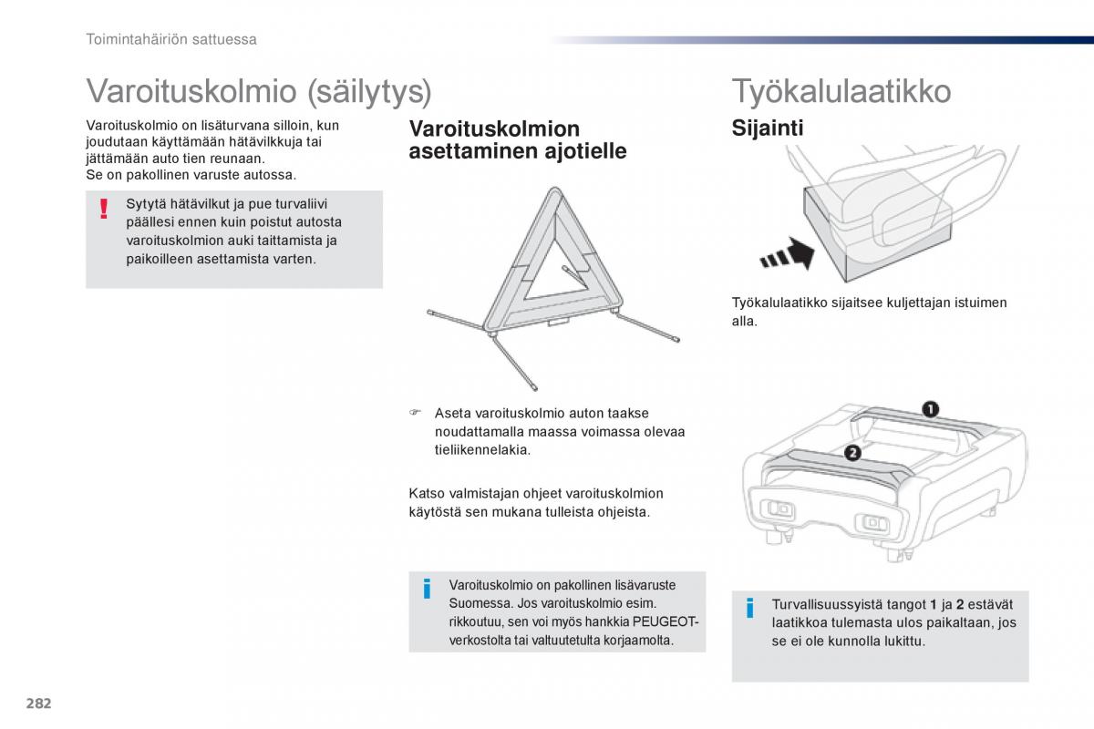 Peugeot Traveller omistajan kasikirja / page 284