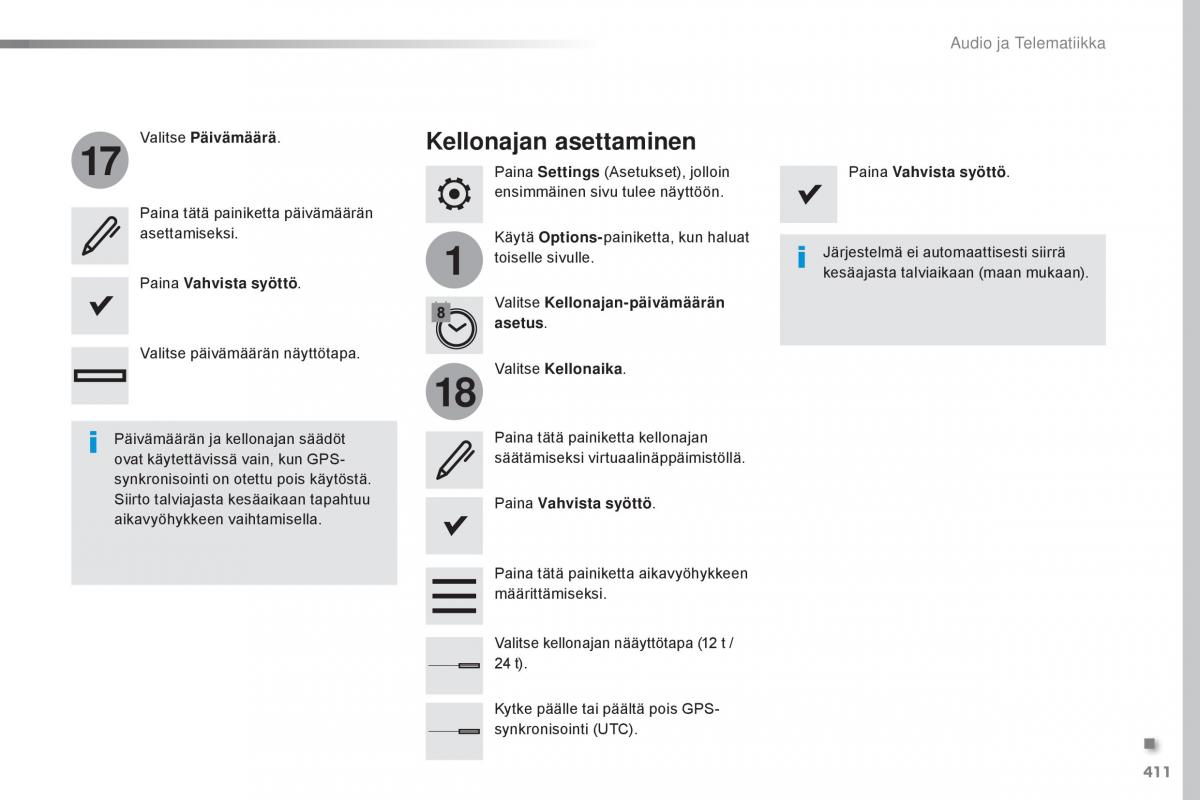 Peugeot Traveller omistajan kasikirja / page 413