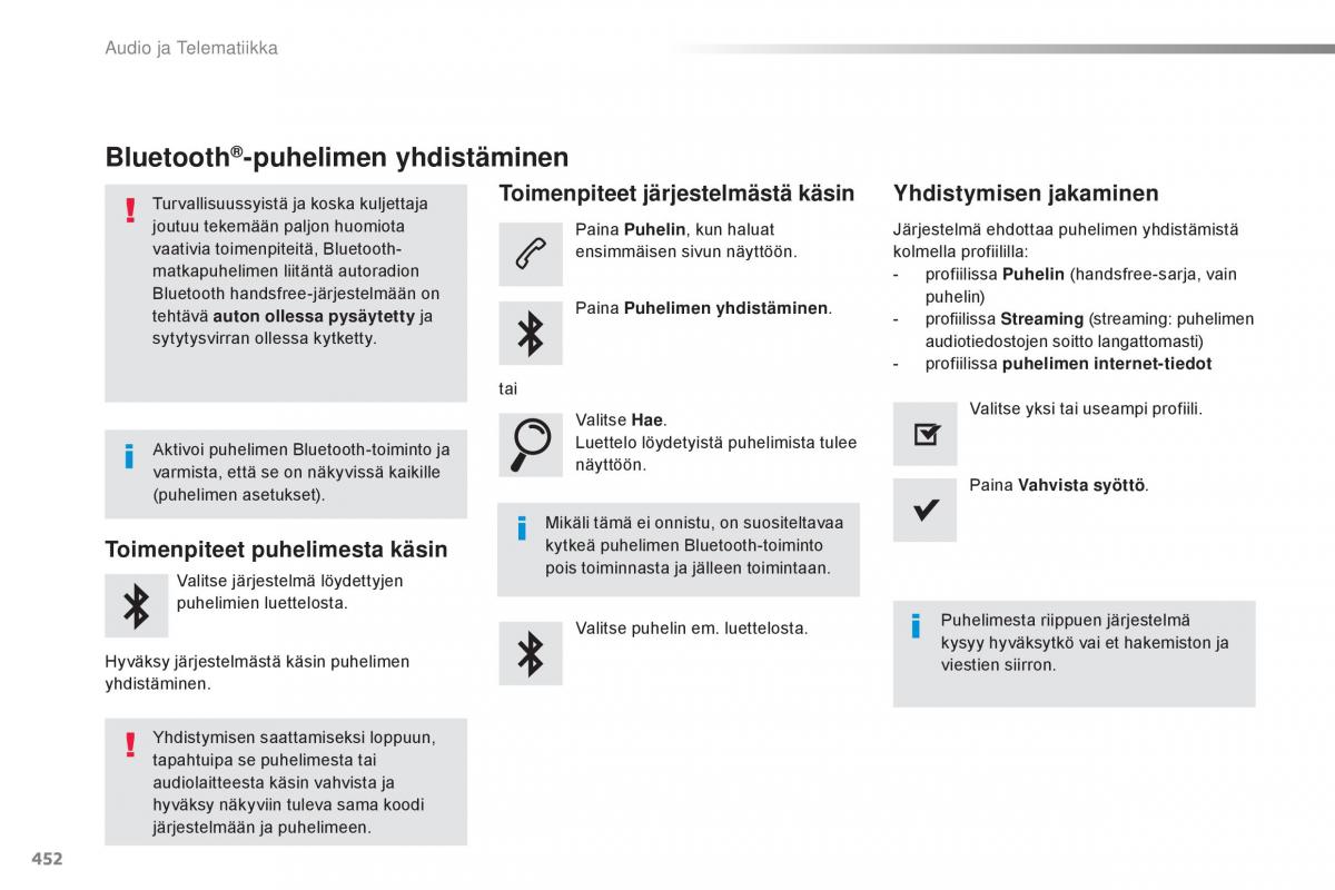 Peugeot Traveller omistajan kasikirja / page 454