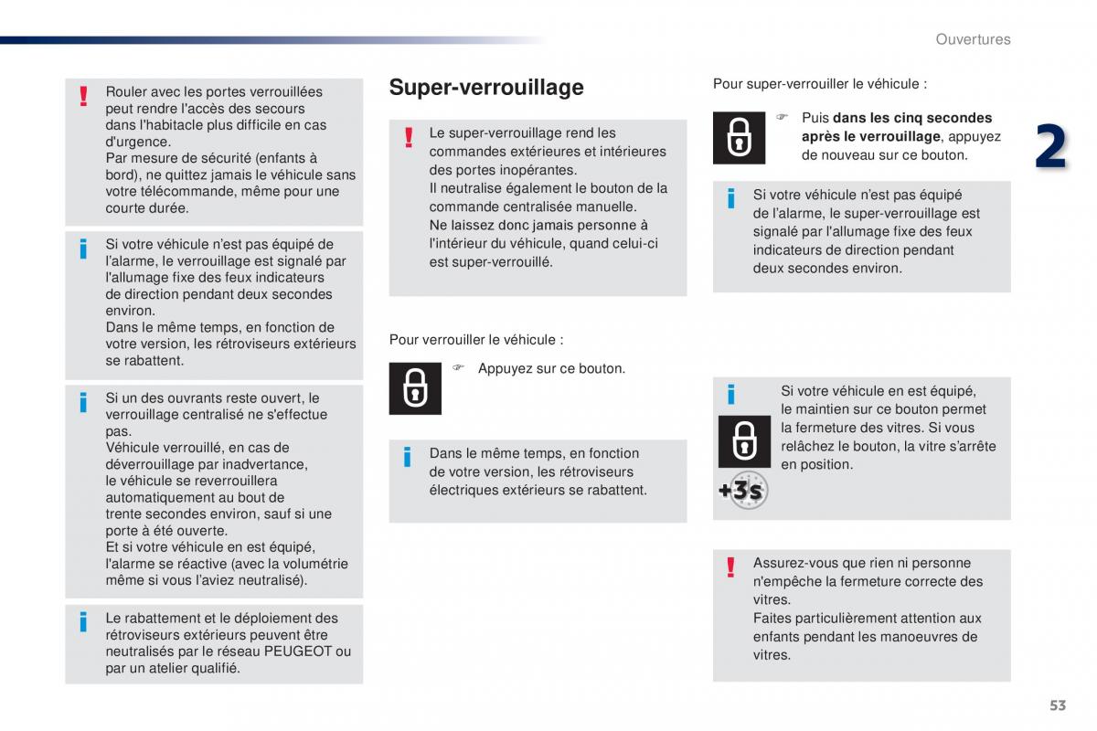 Peugeot Traveller manuel du proprietaire / page 55