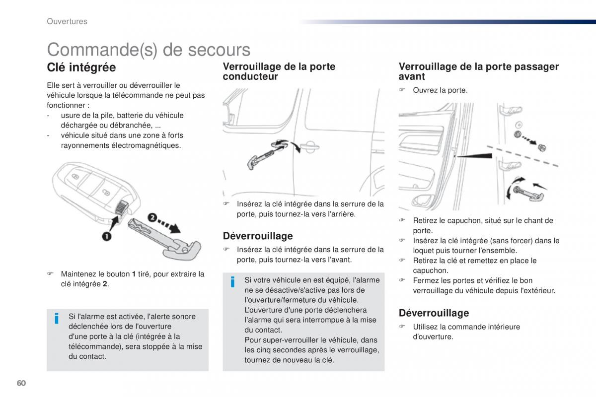 Peugeot Traveller manuel du proprietaire / page 62