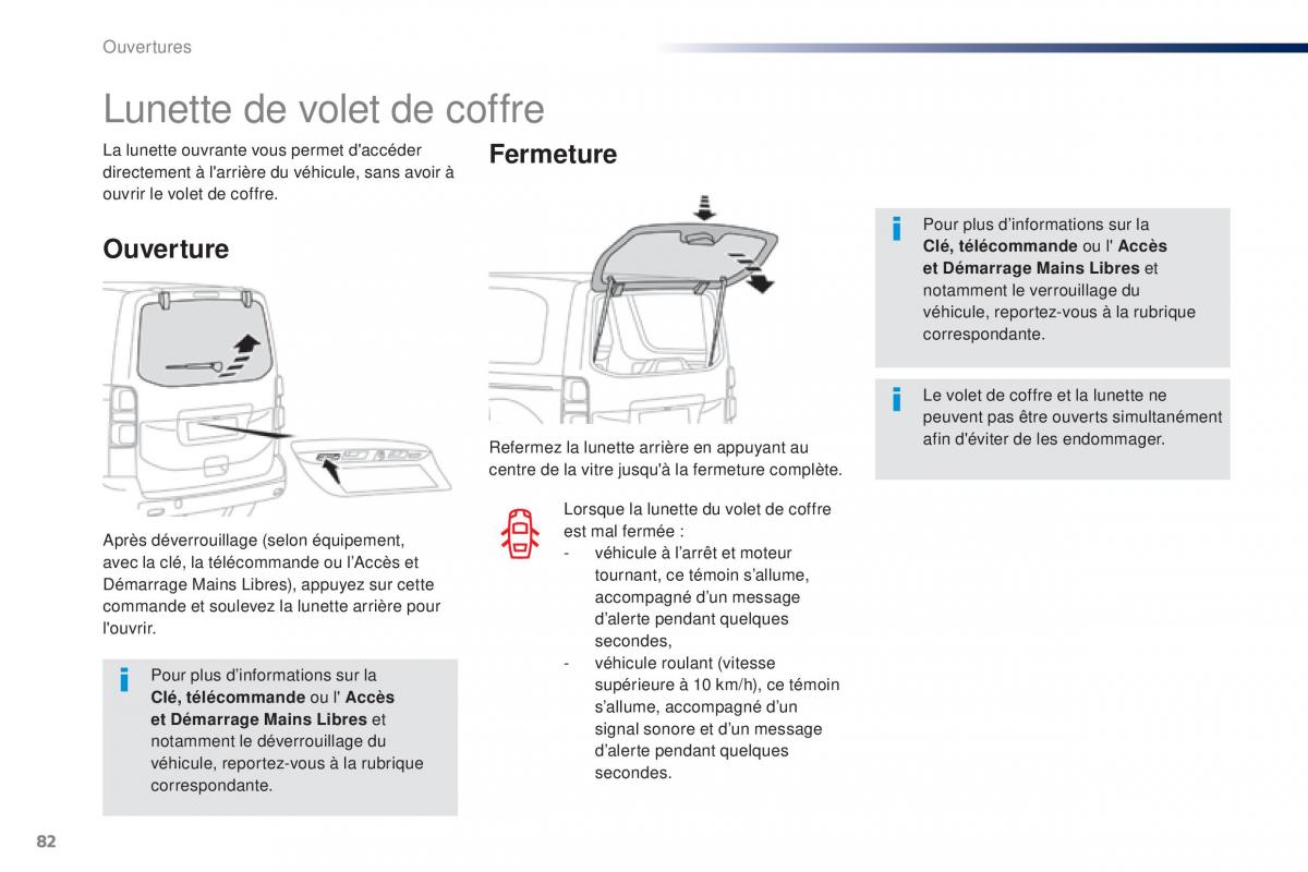 Peugeot Traveller manuel du proprietaire / page 84