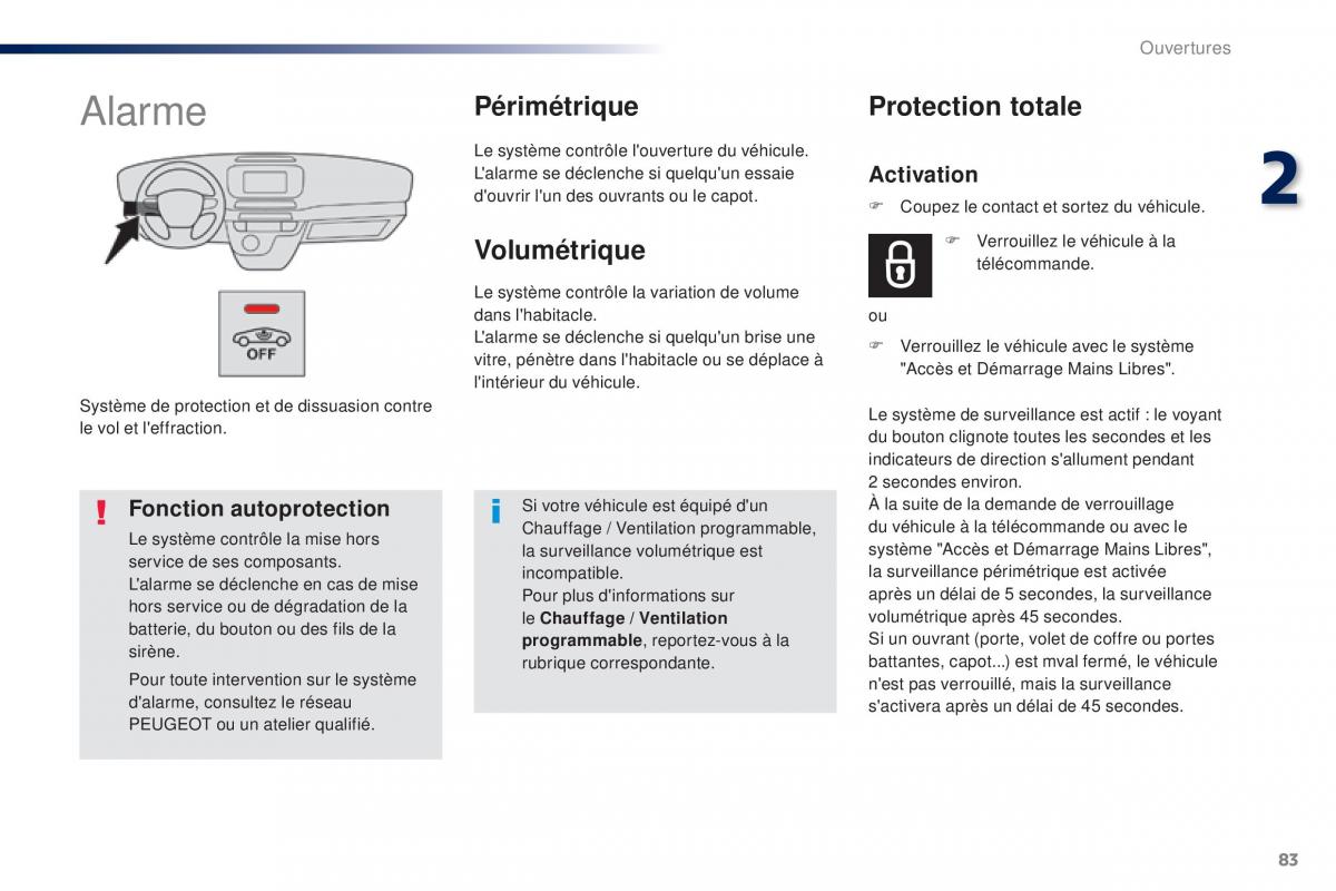 Peugeot Traveller manuel du proprietaire / page 85