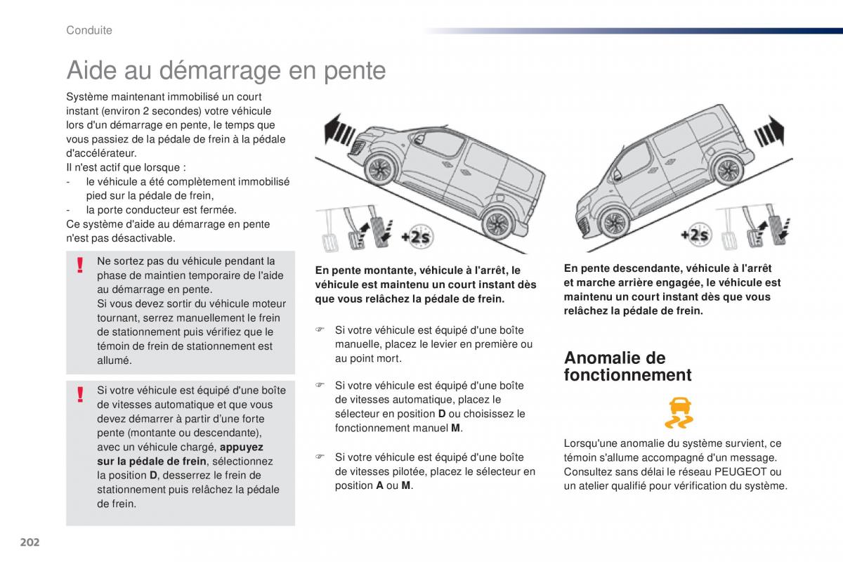 Peugeot Traveller manuel du proprietaire / page 204