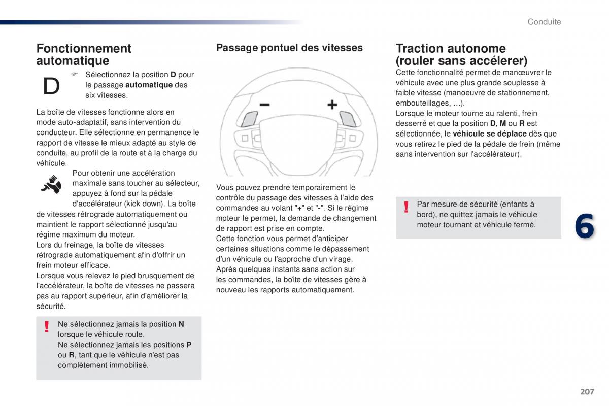 Peugeot Traveller manuel du proprietaire / page 209