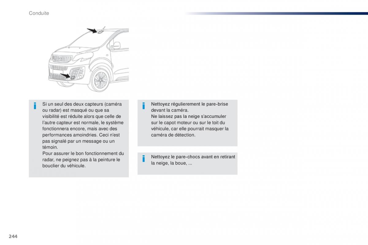 Peugeot Traveller manuel du proprietaire / page 246