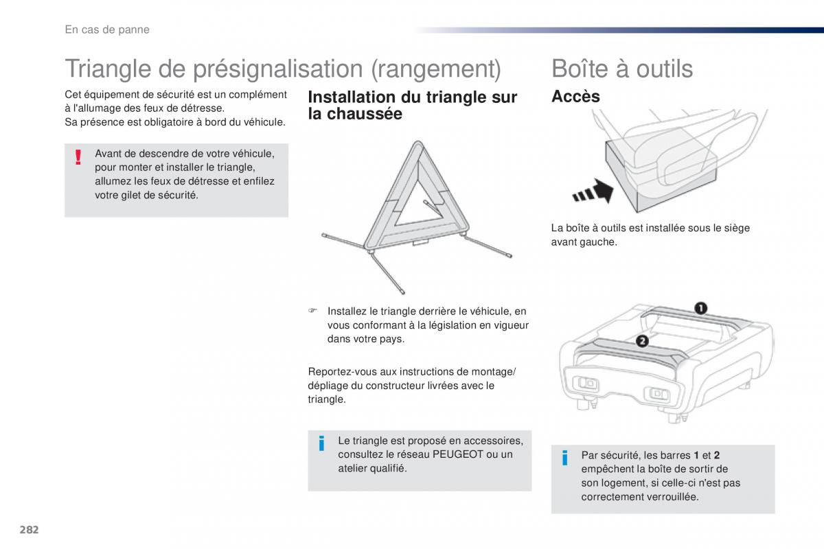 Peugeot Traveller manuel du proprietaire / page 284