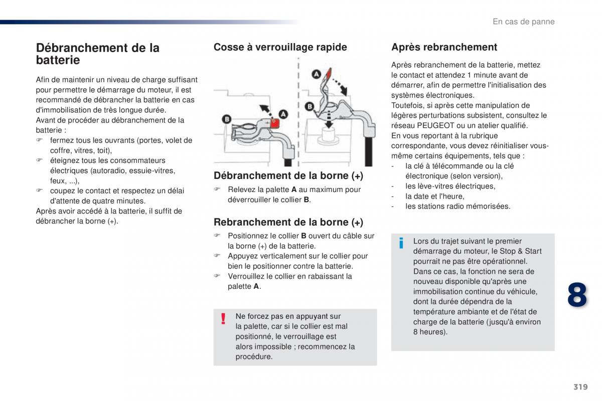 Peugeot Traveller manuel du proprietaire / page 321