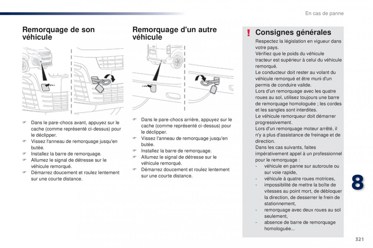 Peugeot Traveller manuel du proprietaire / page 323