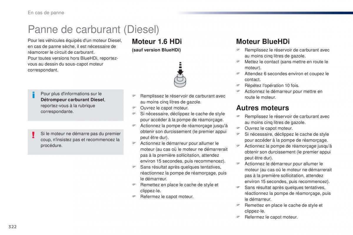 Peugeot Traveller manuel du proprietaire / page 324