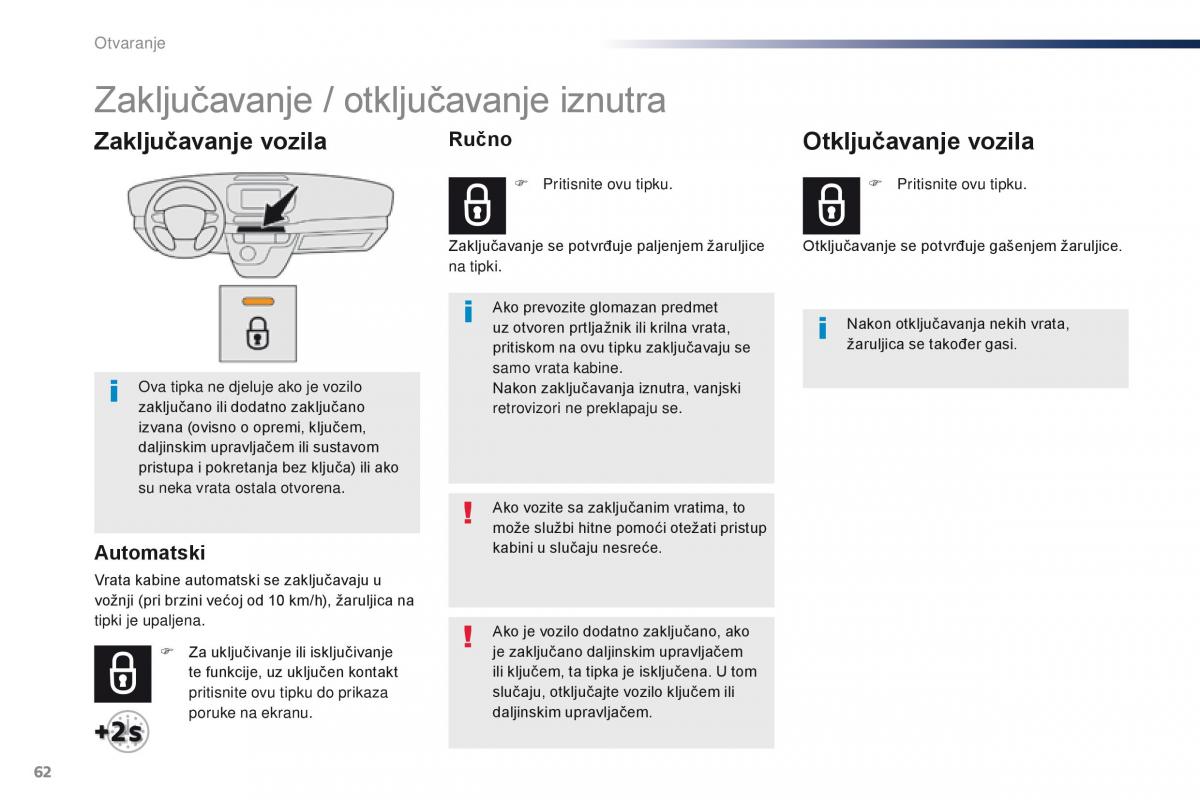 Peugeot Traveller vlasnicko uputstvo / page 66