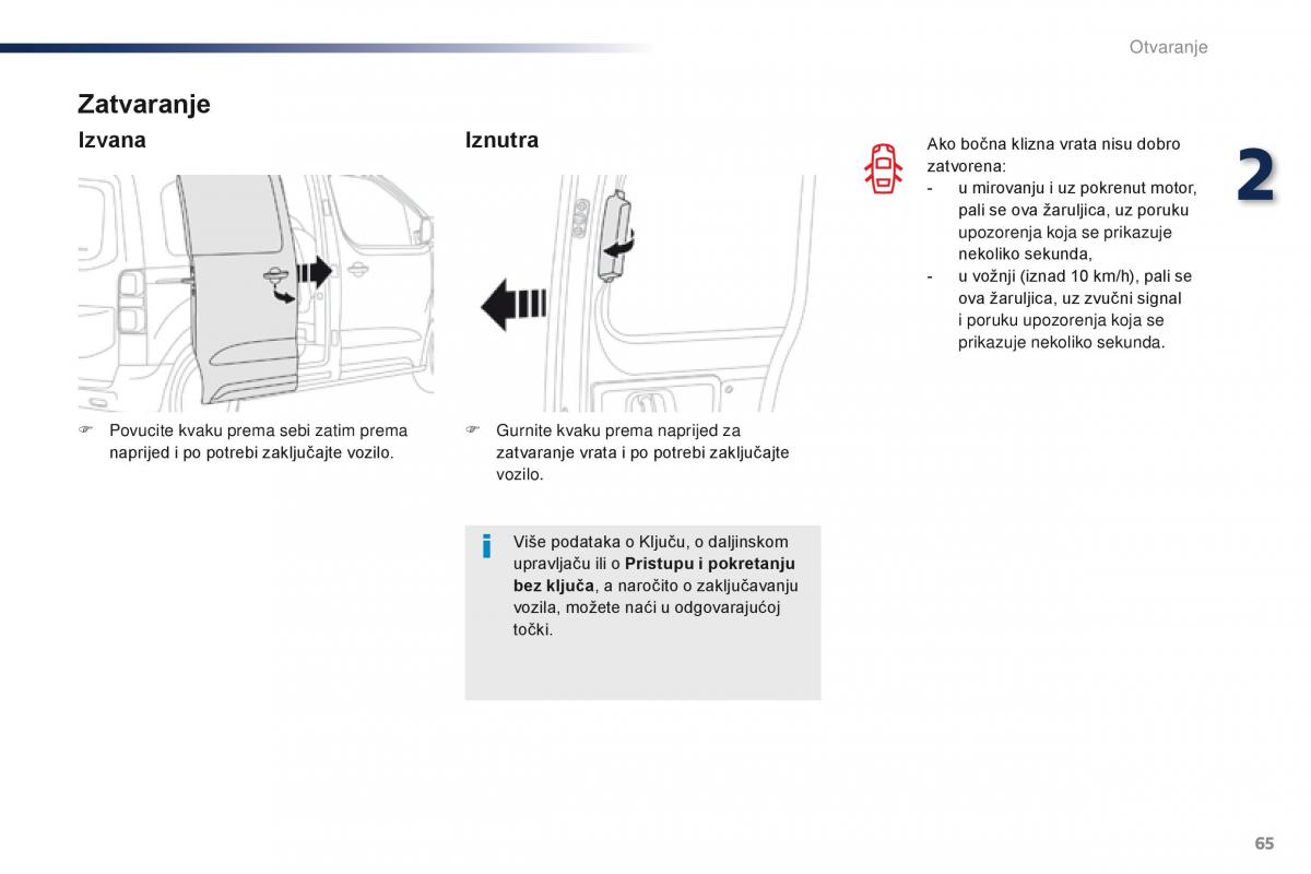 Peugeot Traveller vlasnicko uputstvo / page 69