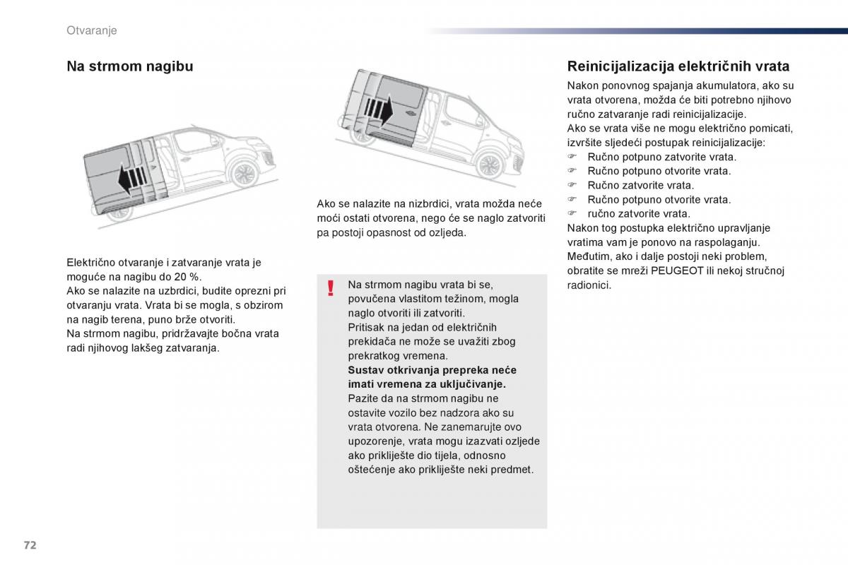 Peugeot Traveller vlasnicko uputstvo / page 76