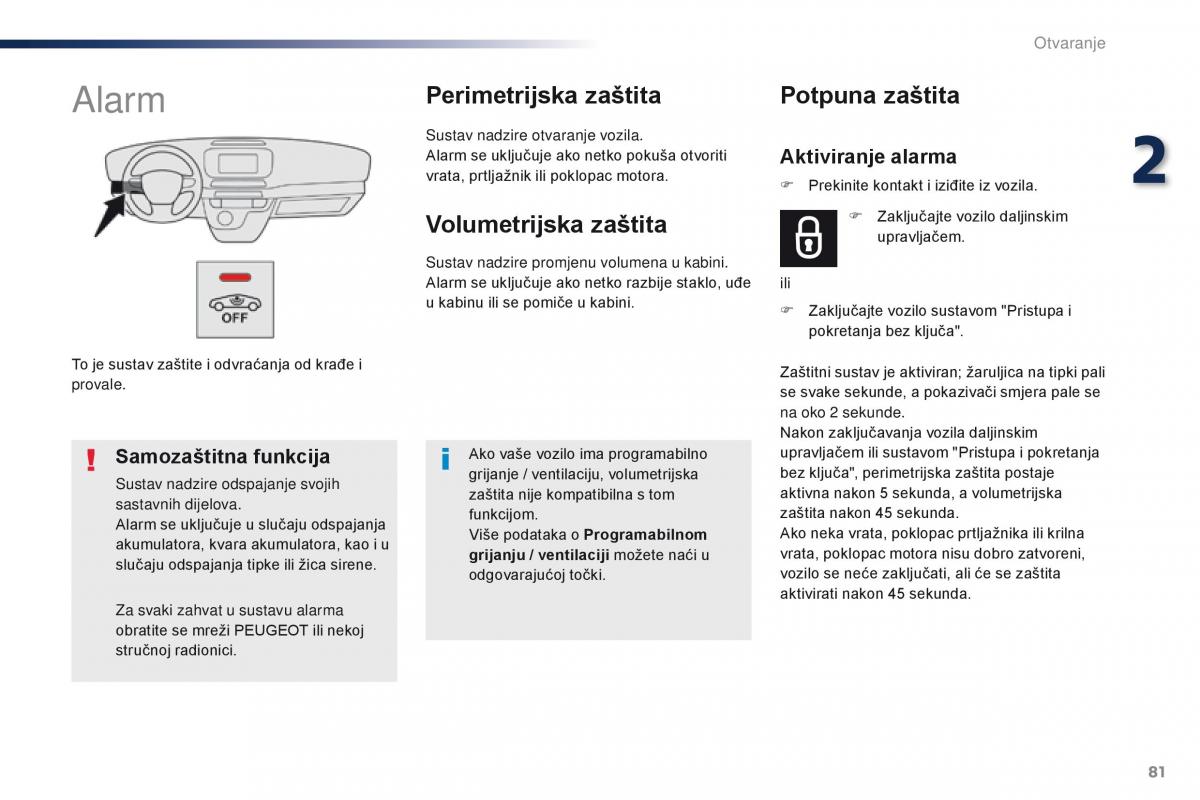 Peugeot Traveller vlasnicko uputstvo / page 85