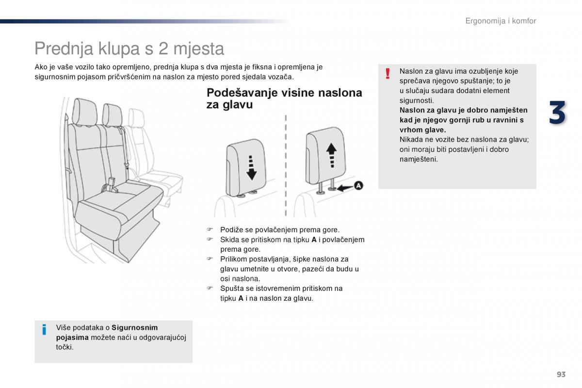 Peugeot Traveller vlasnicko uputstvo / page 95