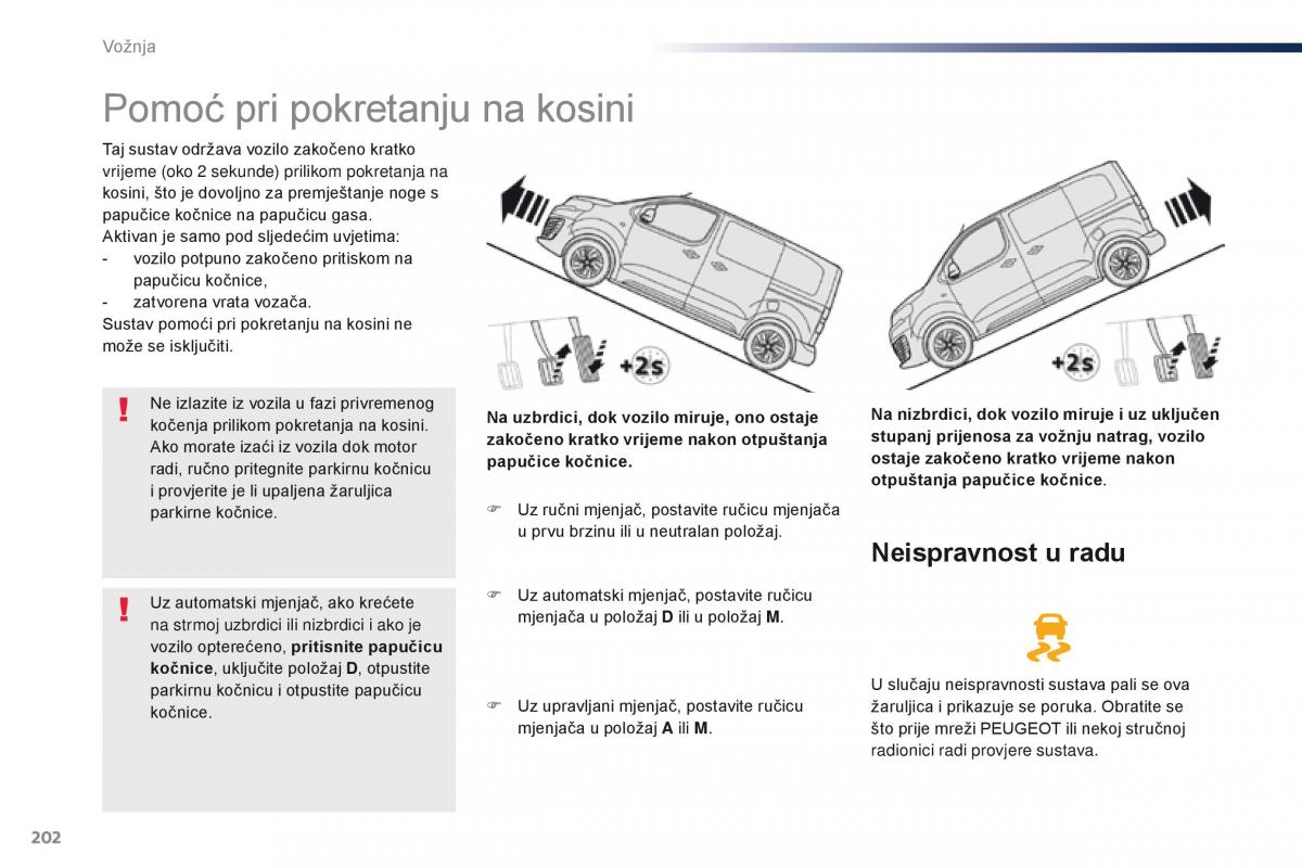 Peugeot Traveller vlasnicko uputstvo / page 204