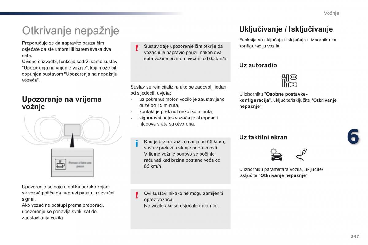 Peugeot Traveller vlasnicko uputstvo / page 249