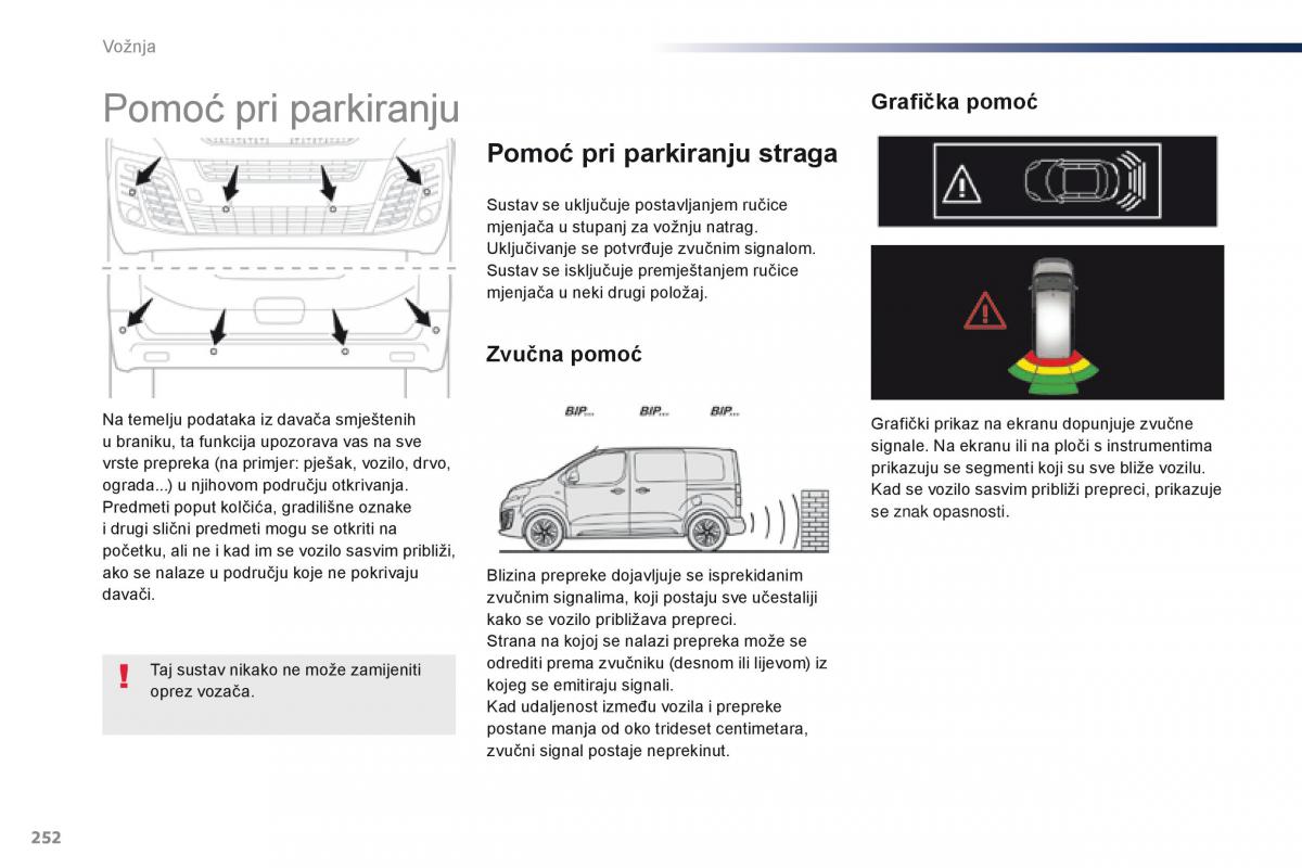 Peugeot Traveller vlasnicko uputstvo / page 254