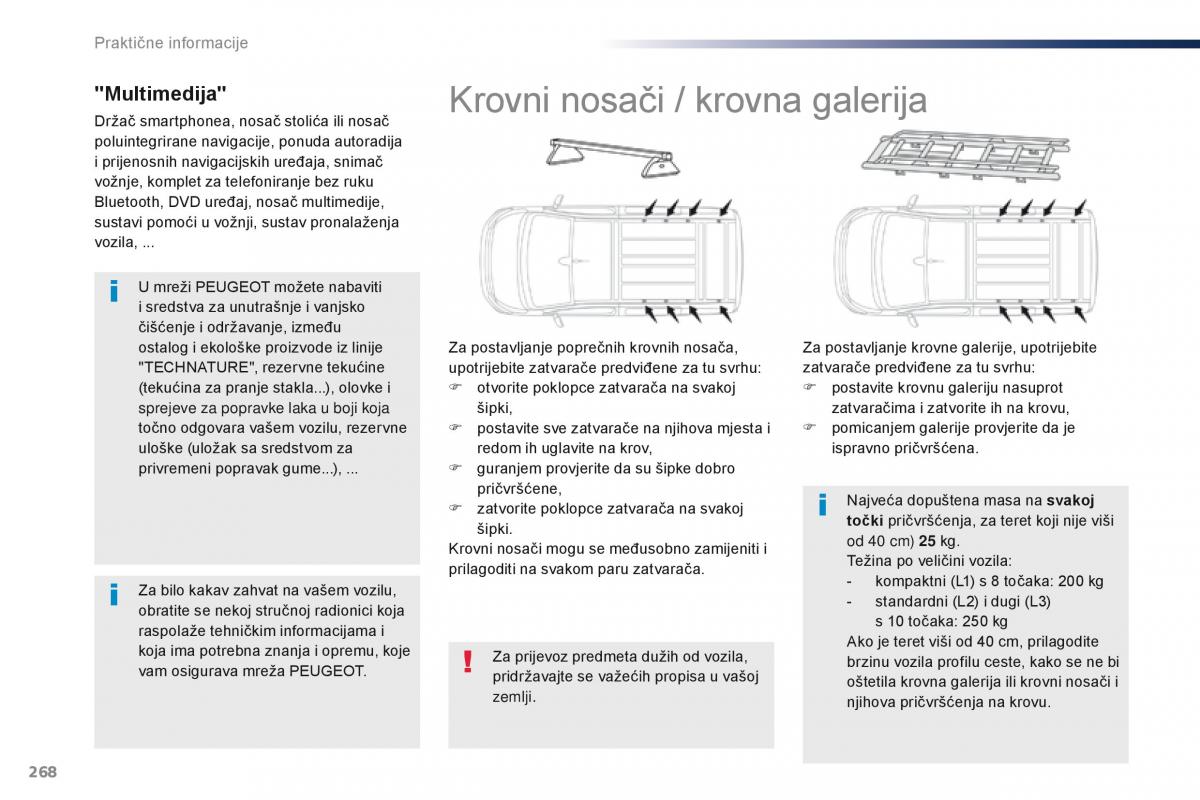 Peugeot Traveller vlasnicko uputstvo / page 270